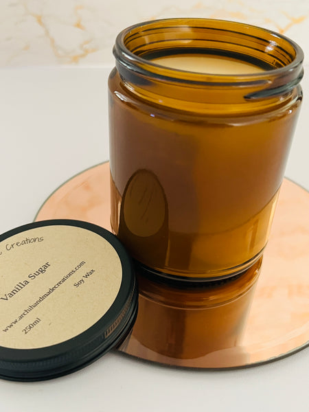 Amber Jar Candles Medium