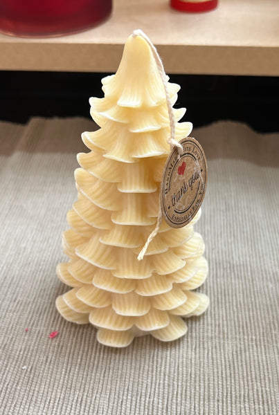 Christmas Tree Pillar Candle