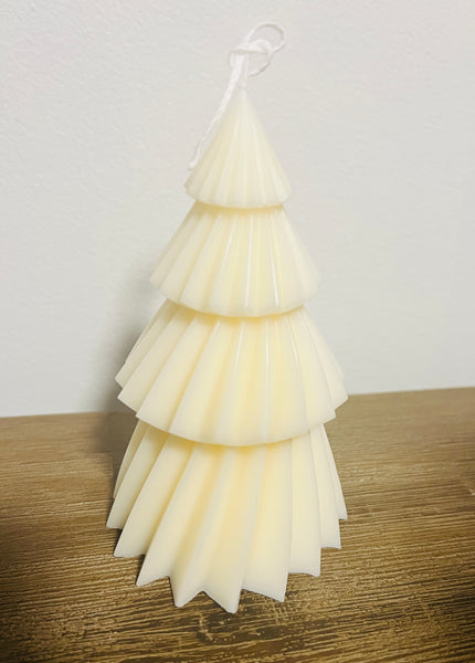 Christmas Tree Pillar Candle