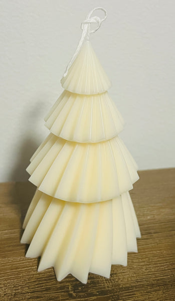 Christmas Tree Pillar Candle