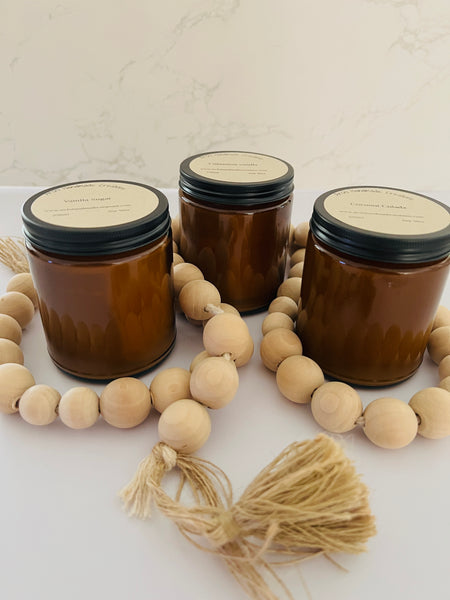 Amber Jar Candles 250gr - Male Scents