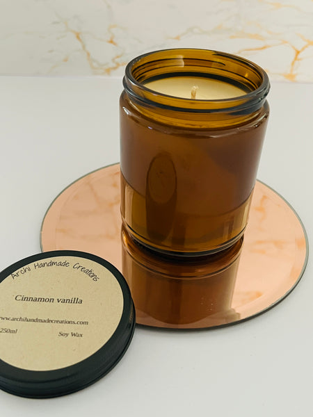 Amber Jar Candles 250gr - Male Scents