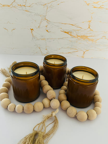 Amber Jar Candles 250gr - Male Scents