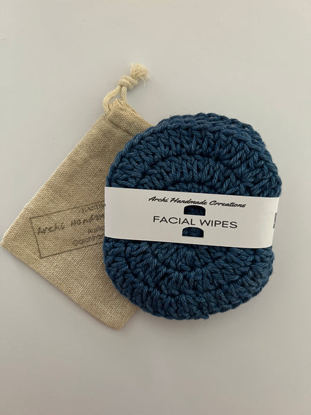 Crochet Facial Wipes x 3