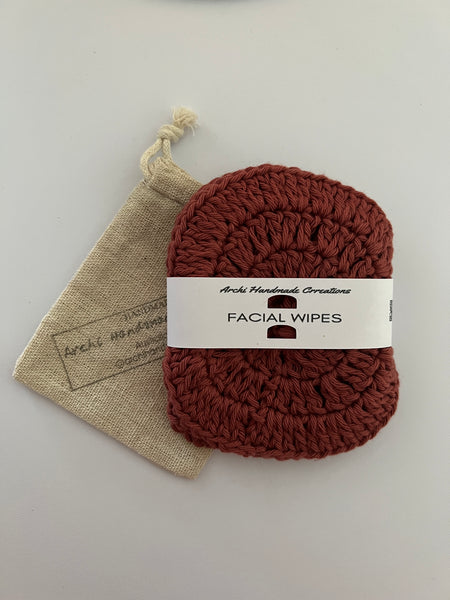 Crochet Facial Wipes x 3