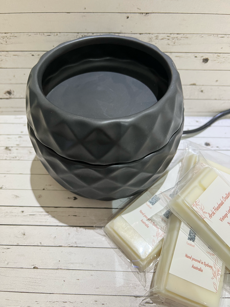 Electric Wax Melter + Wax Melt Black